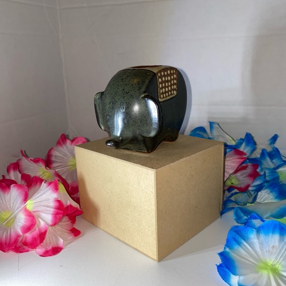 Stoneware Otagiri Japan Elephant Candleholder Vintage Mid-Century Figure - Picture 5 of 14